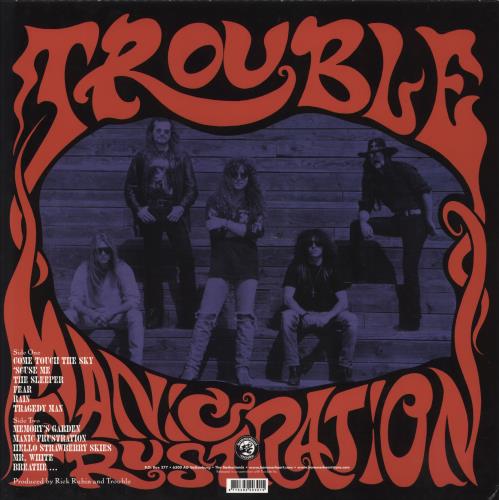 Trouble (Rock) Manic Frustration vinyl LP album (LP record) Dutch UR6LPMA801949