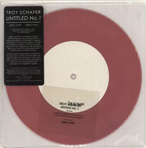 Troy Schafer Untitled No. 1 7" vinyl single (7 inch record / 45) US 1U507UN744653