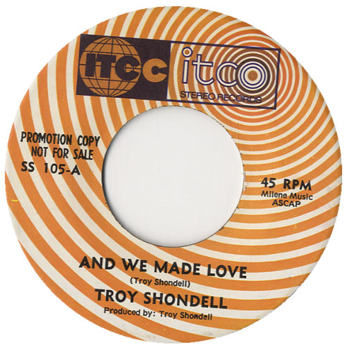 Troy Shondell And We Made Love 7" vinyl single (7 inch record / 45) US UR907AN576240