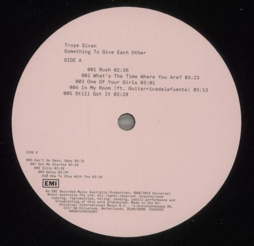 Troye Sivan Something To Give Each Other + Autographed Postcard vinyl LP album (LP record) UK Y3WLPSO877680