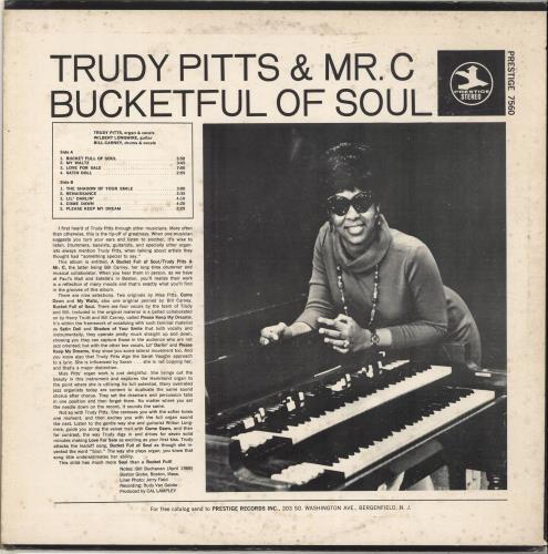 Trudy Pitts A Bucketful Of Soul vinyl LP album (LP record) US X8VLPAB698674