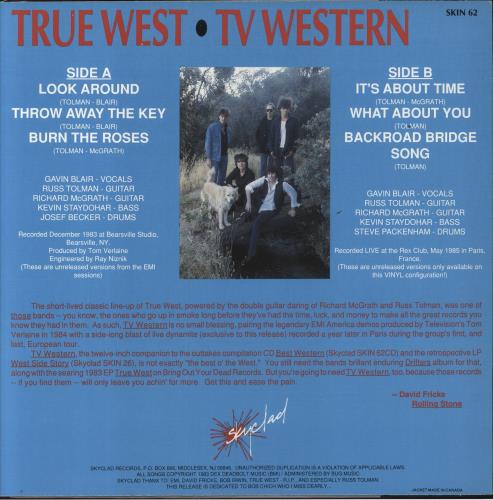 True West TV Western 12" vinyl single (12 inch record / Maxi-single) US U3412TV856809