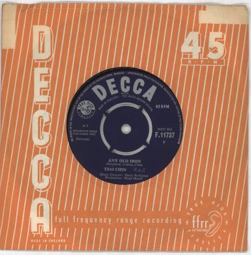 Tsai Chin Any Old Iron 7" vinyl single (7 inch record / 45) UK T8C07AN723421