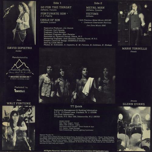 TT Quick TT Quick 12" vinyl single (12 inch record / Maxi-single) US 50O12TT813209