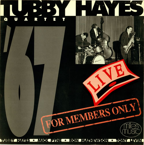 Tubby Hayes Live - For Members Only vinyl LP album (LP record) UK TH-LPLI469210