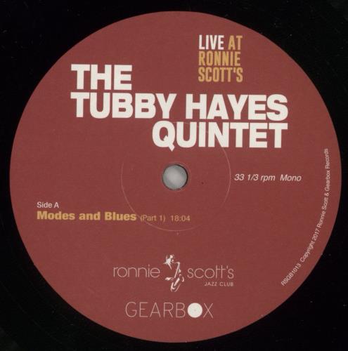 Tubby Hayes Live At Ronnie Scott�s - 180gm vinyl LP album (LP record) UK TH-LPLI864505