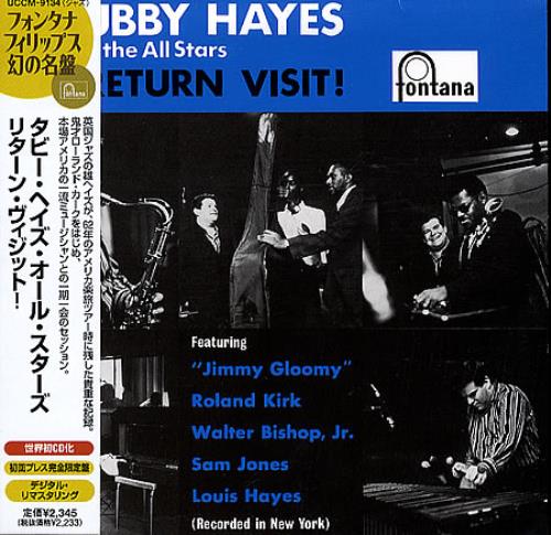 Tubby Hayes Return Visit! CD album (CDLP) Japanese TH-CDRE365002