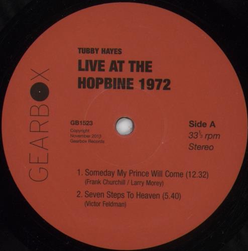Tubby Hayes Seven Steps To Heaven: Live At The Hopbine 1972 - 180gm Vinyl vinyl LP album (LP record) UK TH-LPSE881459