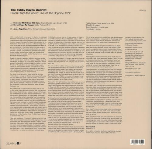 Tubby Hayes Seven Steps To Heaven: Live At The Hopbine 1972 - 180gm Vinyl vinyl LP album (LP record) UK TH-LPSE881459