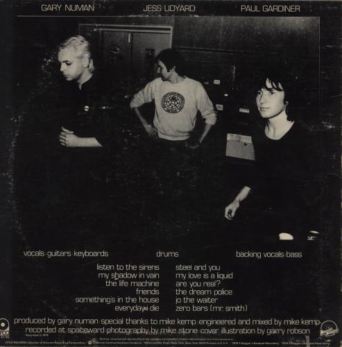 Tubeway Army First Album vinyl LP album (LP record) US TUBLPFI753661