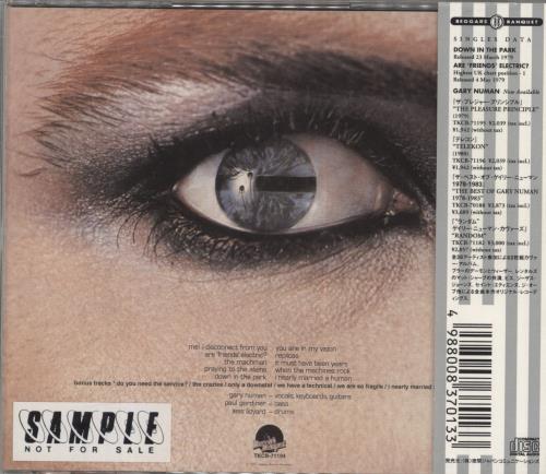 Tubeway Army Replicas CD album (CDLP) Japanese TUBCDRE151234