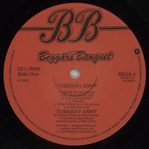 Tubeway Army Tubeway Army - EX vinyl LP album (LP record) UK TUBLPTU793107