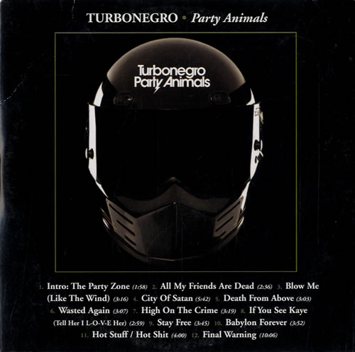 Turbonegro Party Animals CD album (CDLP) US UGRCDPA477675