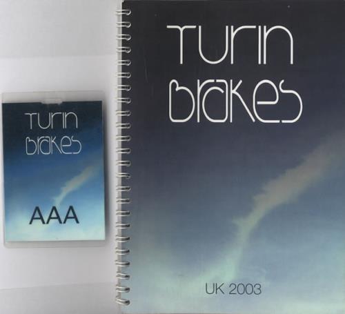 Turin Brakes 2 Tour Itineraries and 2 AAA Passes Itinerary UK TKEITTO558132