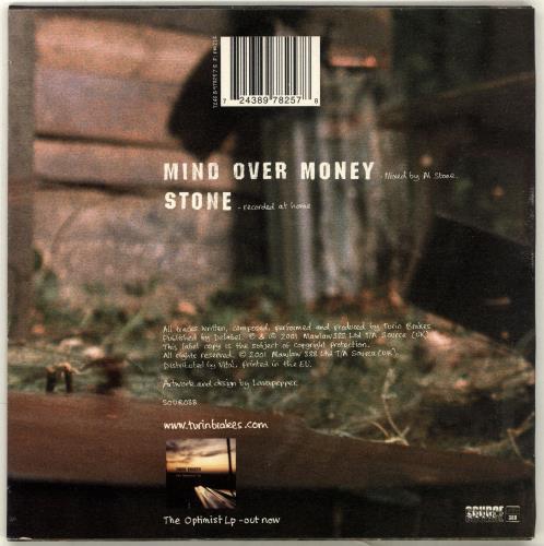 Turin Brakes Mind Over Money 7" vinyl single (7 inch record / 45) UK TKE07MI192370