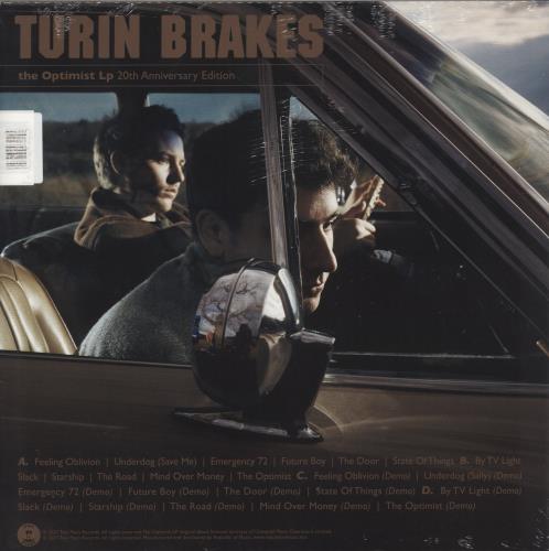 Turin Brakes The Optimist LP - Amber Transparent Vinyl + Signed Print - Sealed 2-LP vinyl record set (Double LP Album) UK TKE2LTH880531