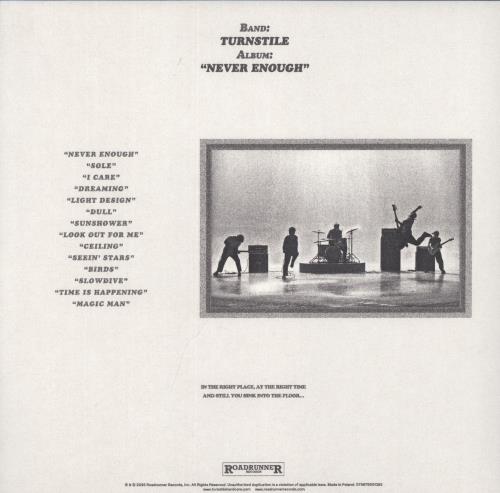 Turnstile Never Enough vinyl LP album (LP record) Polish 0U1LPNE890978