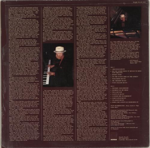 Tuts Washington New Orleans Piano Professor vinyl LP album (LP record) US YV8LPNE693506