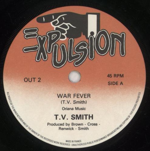 TV Smith War Fever 7" vinyl single (7 inch record / 45) UK T0V07WA875950