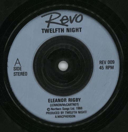 Twelfth Night Eleanor Rigby 7" vinyl single (7 inch record / 45) UK TE707EL891106