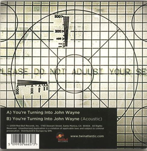 Twin Atlantic You're Turning Into John Wayne - Autographed 7" vinyl single (7 inch record / 45) UK T9707YO693654