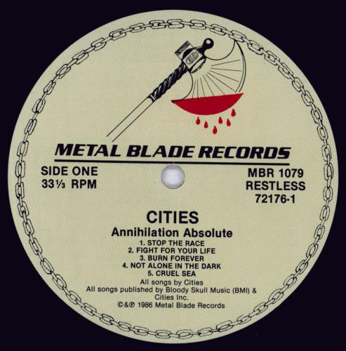 Twisted Sister Annihilation Absolute - Shrink vinyl LP album (LP record) Canadian TWSLPAN832398