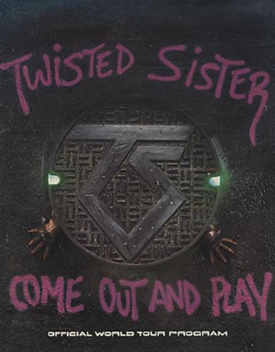 Twisted Sister Come Out And Play tour programme US TWSTRCO325863