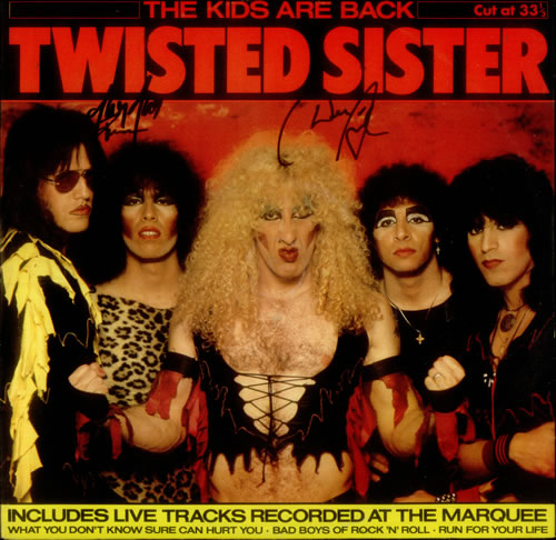 Twisted Sister The Kids Are Back - Autographed 12" vinyl single (12 inch record / Maxi-single) UK TWS12TH548957
