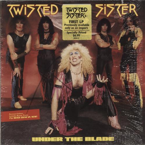Twisted Sister Under The Blade - Shrink vinyl LP album (LP record) US TWSLPUN465709