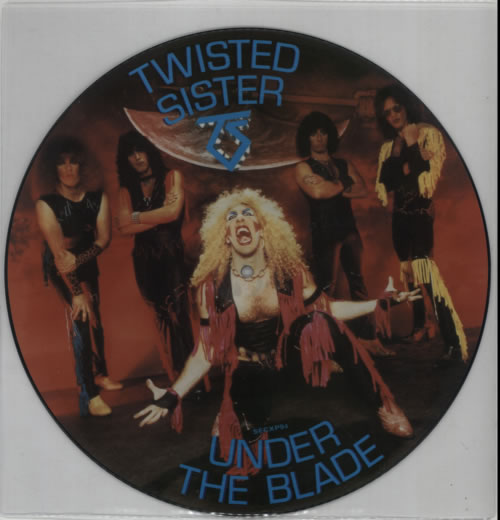 Twisted Sister Under The Blade picture disc LP (vinyl picture disc album) UK TWSPDUN117332