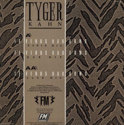 Tyger Kahn If Venus Had Arms 12" vinyl single (12 inch record / Maxi-single) UK 14J12IF754135