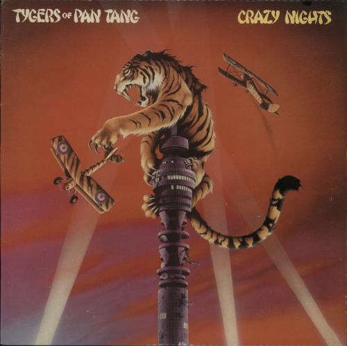 Tygers Of Pan Tang Crazy Nights + 12" + Merch Insert - EX 2-LP vinyl record set (Double LP Album) UK TYG2LCR872953