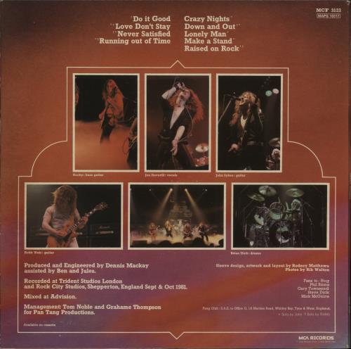 Tygers Of Pan Tang Crazy Nights + 12" + Merch Insert - EX 2-LP vinyl record set (Double LP Album) UK TYG2LCR872953