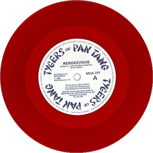 Tygers Of Pan Tang Rendezvous - Red Vinyl 7" vinyl single (7 inch record / 45) UK TYG07RE16937