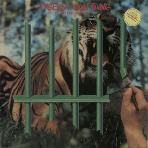 Tygers Of Pan Tang The Cage - Hype-stickered - Insert vinyl LP album (LP record) UK TYGLPTH394846