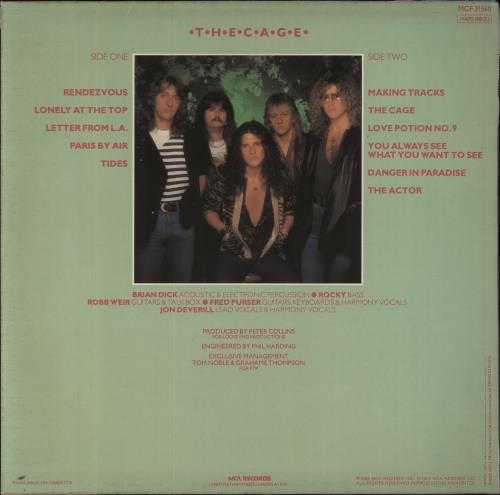 Tygers Of Pan Tang The Cage - Hype-stickered - Insert vinyl LP album (LP record) UK TYGLPTH394846