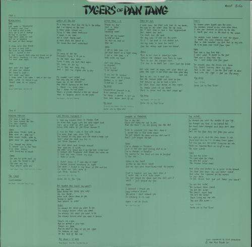 Tygers Of Pan Tang The Cage - Hype-stickered - Insert vinyl LP album (LP record) UK TYGLPTH394846