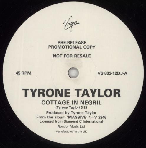 Tyrone Taylor Cottage In Negril 12" vinyl single (12 inch record / Maxi-single) UK TY412CO889668