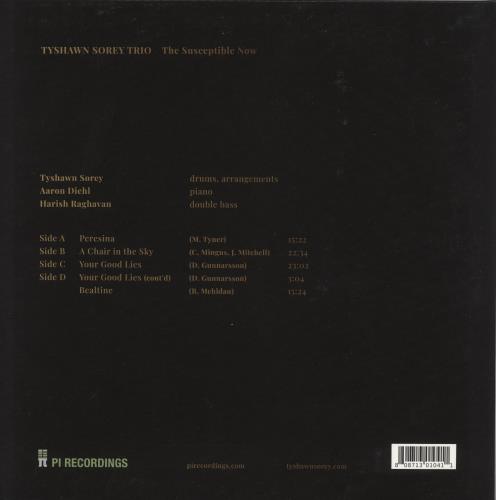 Tyshawn Sorey The Susceptible Now 2-LP vinyl record set (Double LP Album) US 9342LTH868543