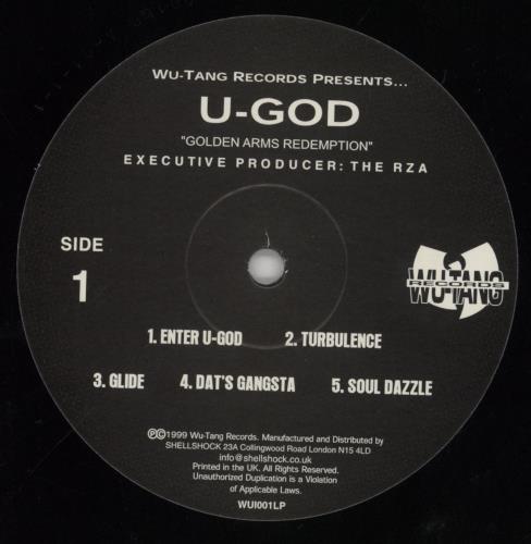 U-God Golden Arms Redemption 2-LP vinyl record set (Double LP Album) UK --D2LGO854138