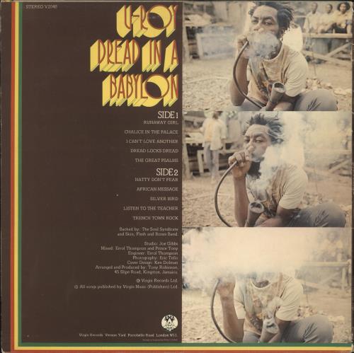 U-Roy Dread In A Babylon - Red Label vinyl LP album (LP record) UK U-RLPDR728600