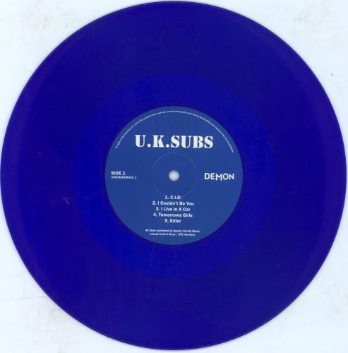 U.K. Subs Another Kind Of Blues: RSD19 - Blue 10" Vinyl 2-LP vinyl record set (Double LP Album) UK UKS2LAN798664