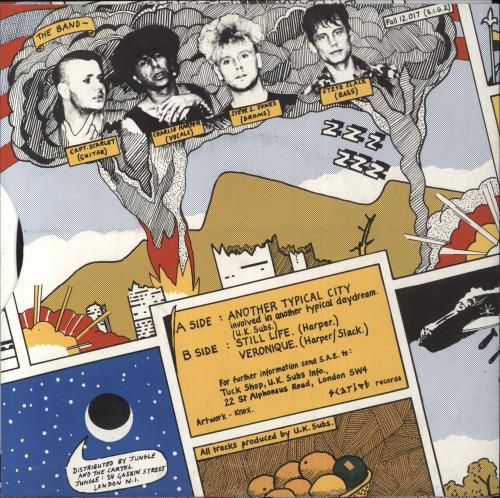 U.K. Subs Another Typical City Involved In Another Typical Daydream - Misprint 7" vinyl single (7 inch record / 45) UK UKS07AN858161