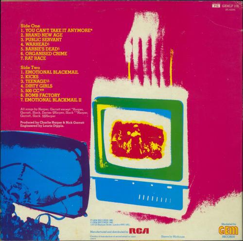 U.K. Subs Brand New Age - Clear Vinyl - EX vinyl LP album (LP record) UK UKSLPBR781129