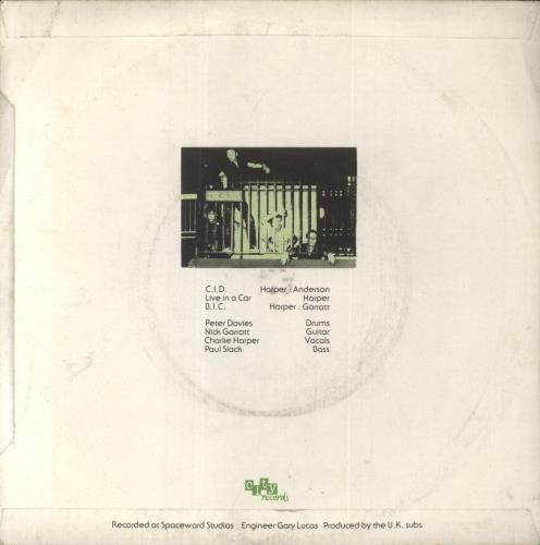 U.K. Subs C.I.D. - Orange Vinyl - EX 7" vinyl single (7 inch record / 45) UK UKS07CI225201