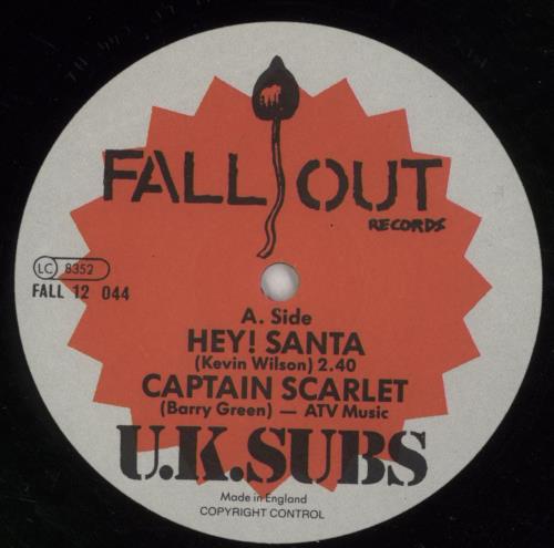 U.K. Subs Hey Santa 12" vinyl single (12 inch record / Maxi-single) UK UKS12HE867414