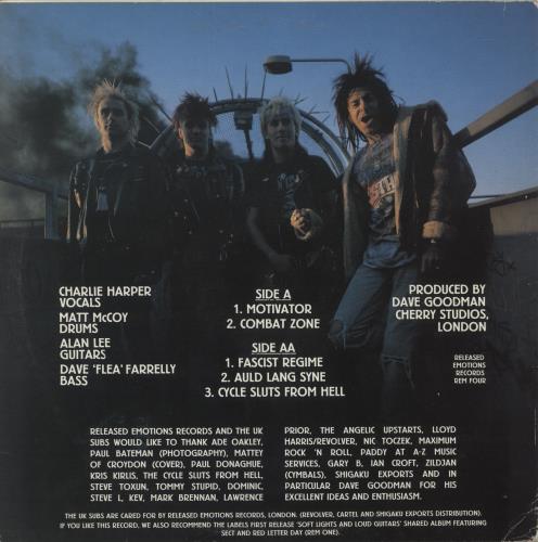 U.K. Subs Motivator 12" vinyl single (12 inch record / Maxi-single) UK UKS12MO868386