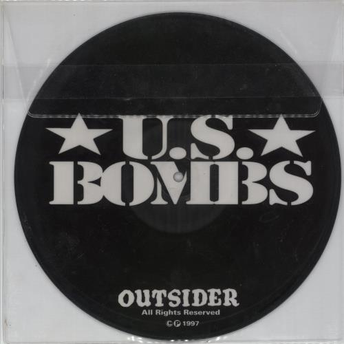 U.S. Bombs Jaks / The Way It Ends 10" Vinyl Picture Disc (10 inch Record Single) US 9G41PJA868446