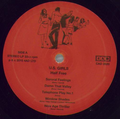 U.S. Girls Half Free vinyl LP album (LP record) UK YD3LPHA826534