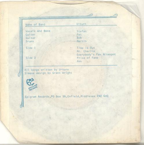 U Turn Biological EP 7" vinyl single (7 inch record / 45) UK YDA07BI693318